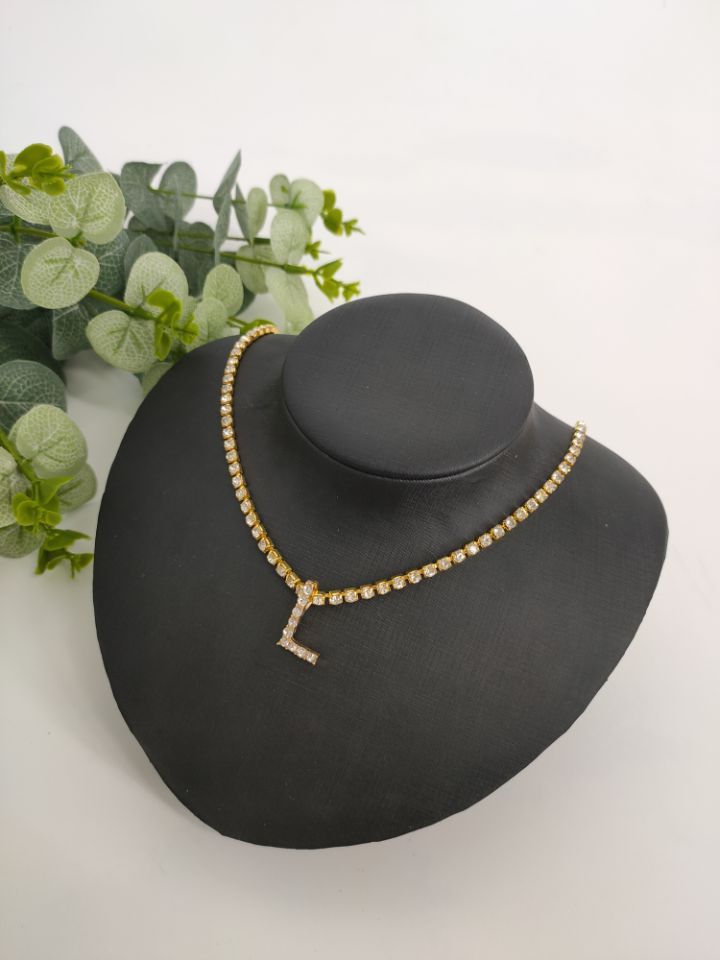 Rhinestone Pendant Simple Alloy Necklace