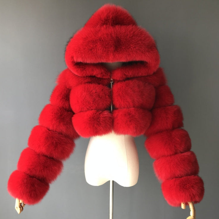 Neuer Winter Faux Pelzmantel für Frauen