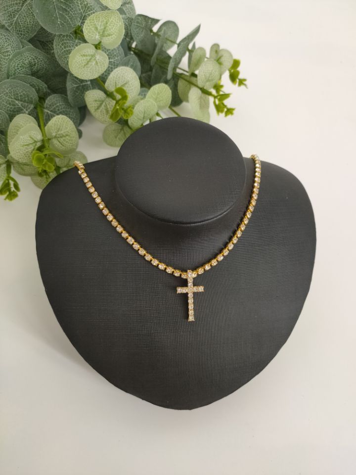 Rhinestone Pendant Simple Alloy Necklace