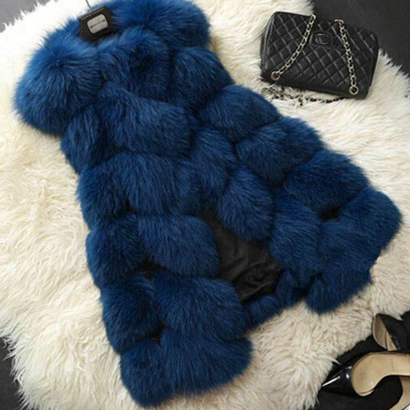 Faux fur vest