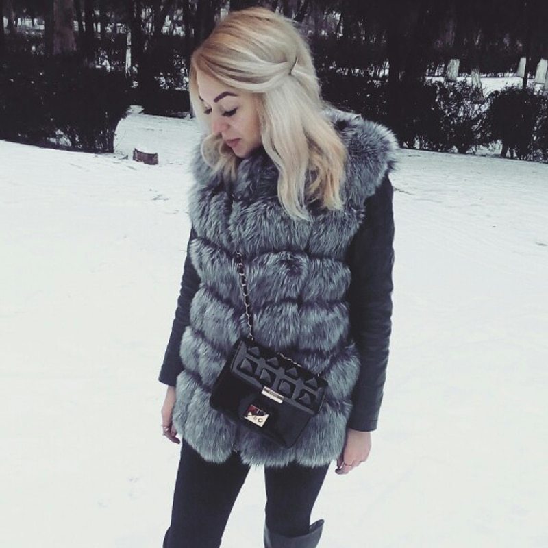 Faux fur vest