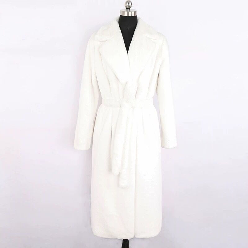 Women's Fashion Simple Faux Fur Coat