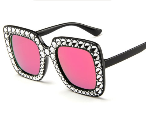 Quadratische Diamant-Sonnenbrille