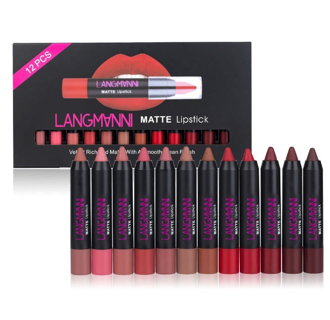 Matte Lippenstift Wasserdicht langlebige Samt Lippenstift Set