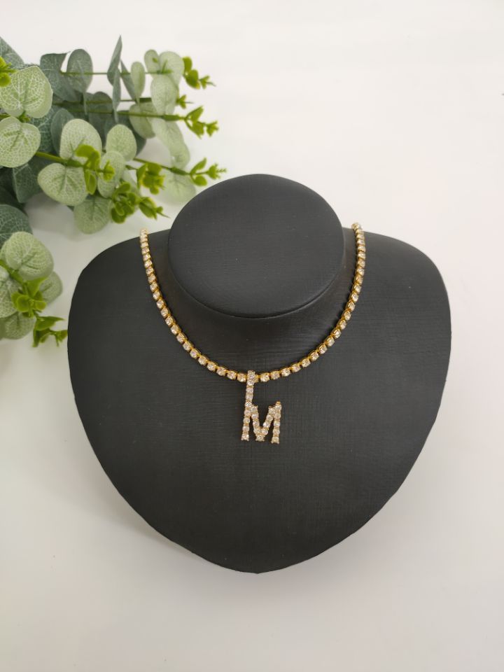 Rhinestone Pendant Simple Alloy Necklace