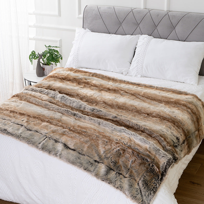 Luxury Faux Fur Throw Blanket