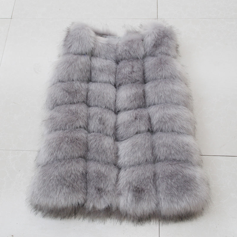 Faux fur vest