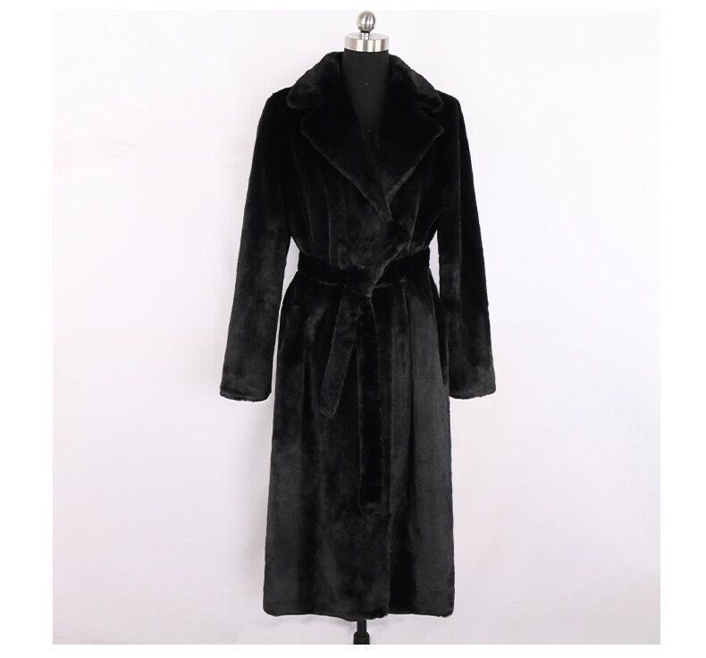 Women's Fashion Simple Faux Fur Coat