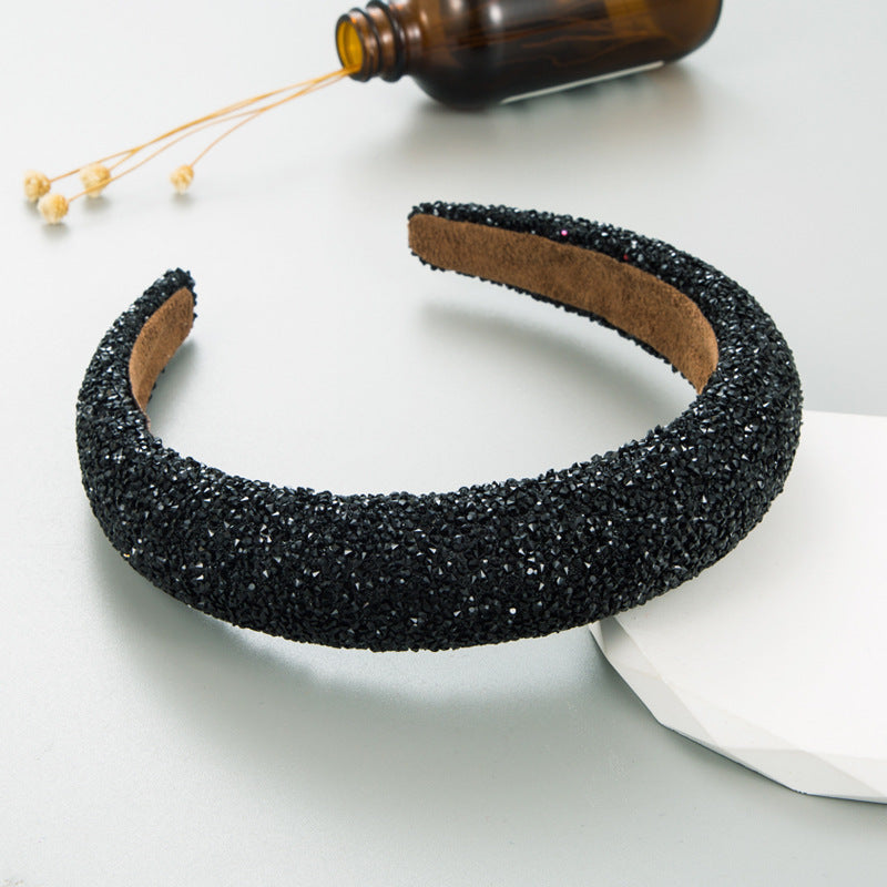 Affordable Luxury Fashion Full Diamond Pearl Headband