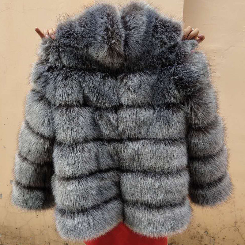 Winter Women's Luxury Thick Long Fur Coat